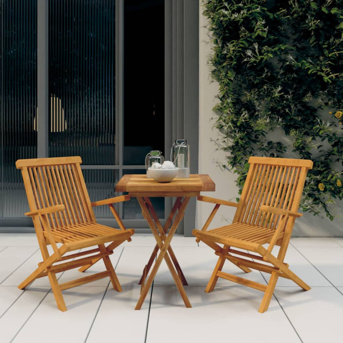 Set mobilier de grădină, 3 piese, lemn masiv de tec - WALTI WALTI