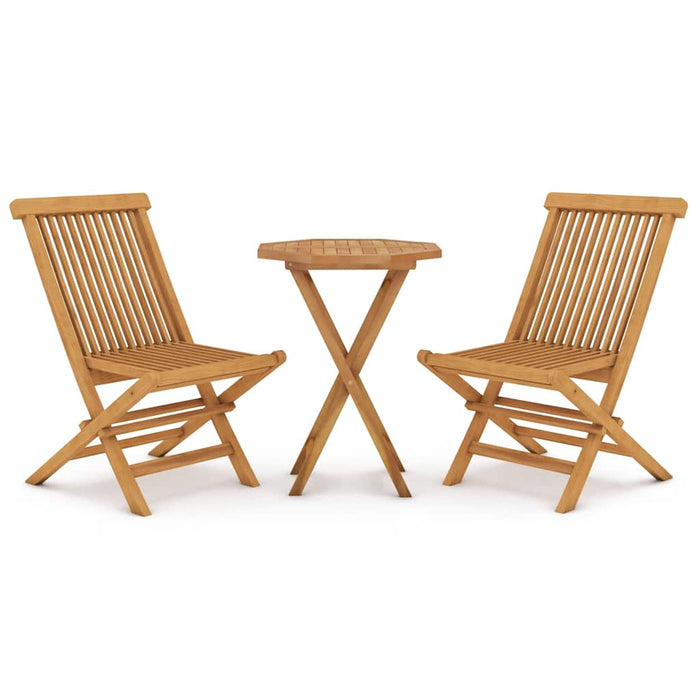 Set mobilier de grădină, 3 piese, lemn masiv de tec - WALTI WALTI