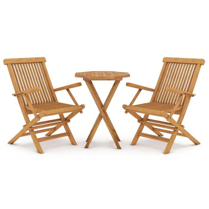 Set mobilier de grădină, 3 piese, lemn masiv de tec - WALTI WALTI