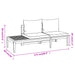 Set mobilier grădină perne gri închis, 5 piese, lemn acacia - WALTI WALTI