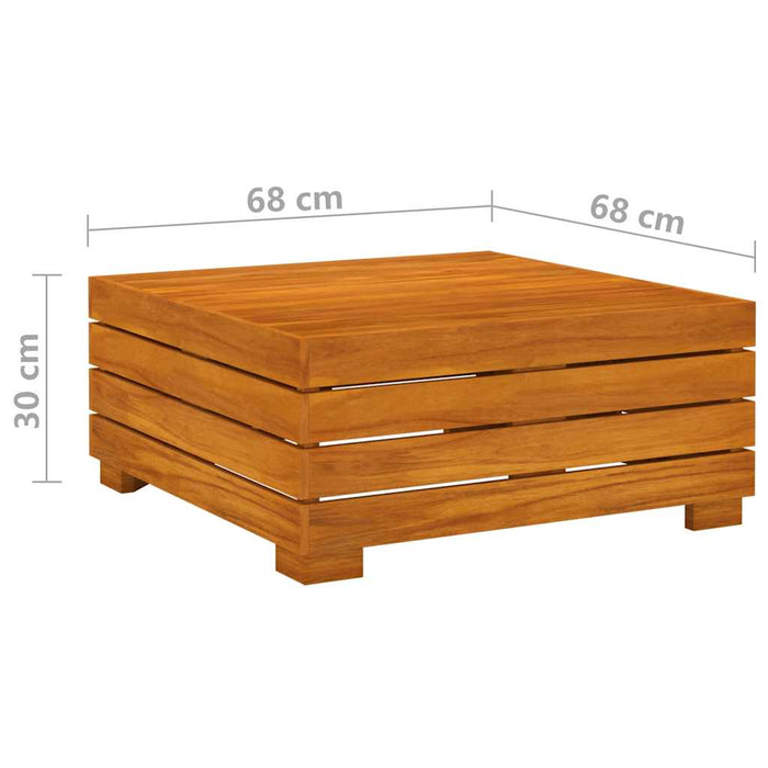 Set mobilier de grădină cu perne, 3 piese, lemn masiv acacia WALTI