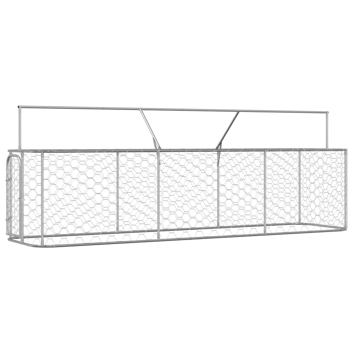 Padoc pentru câini de exterior, cu acoperiș, 400x100x150 cm - WALTI WALTI