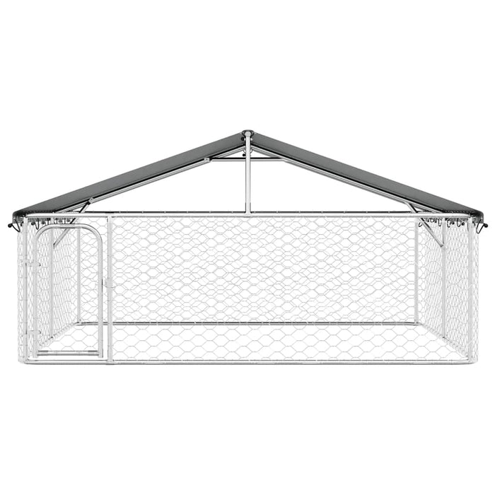 Padoc pentru câini de exterior, cu acoperiș, 300x300x150 cm - WALTI WALTI
