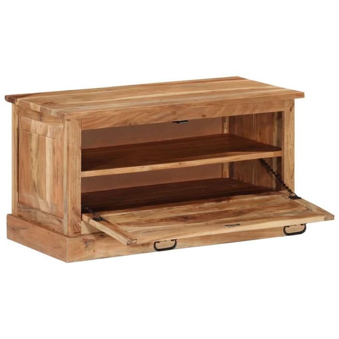 Bancă de depozitare pantofi, 85x40x45 cm, lemn masiv de acacia - WALTI WALTI