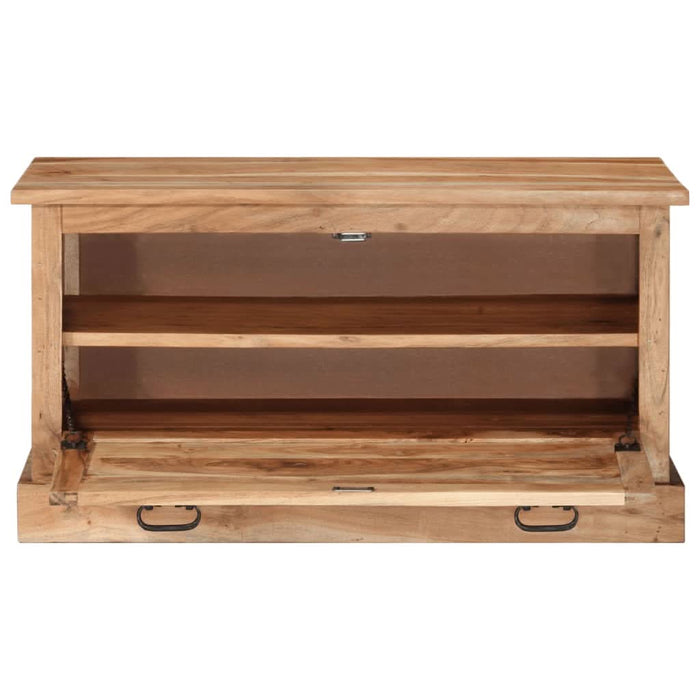 Bancă de depozitare pantofi, 85x40x45 cm, lemn masiv de acacia - WALTI WALTI