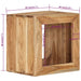 Taburet, 40x30x40 cm, lemn masiv de acacia - WALTI WALTI