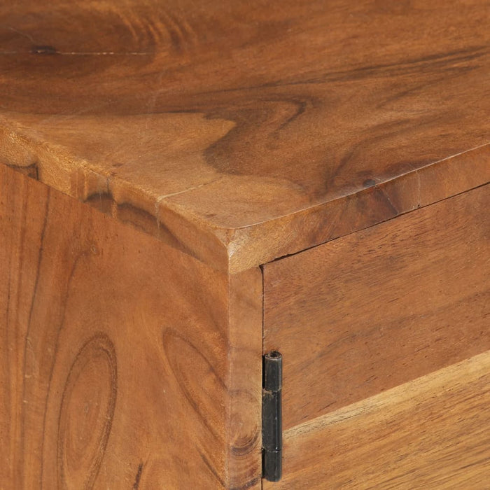 Comodă TV, lemn masiv acacia cu finisaj tip miere, 140x30x40 cm WALTI