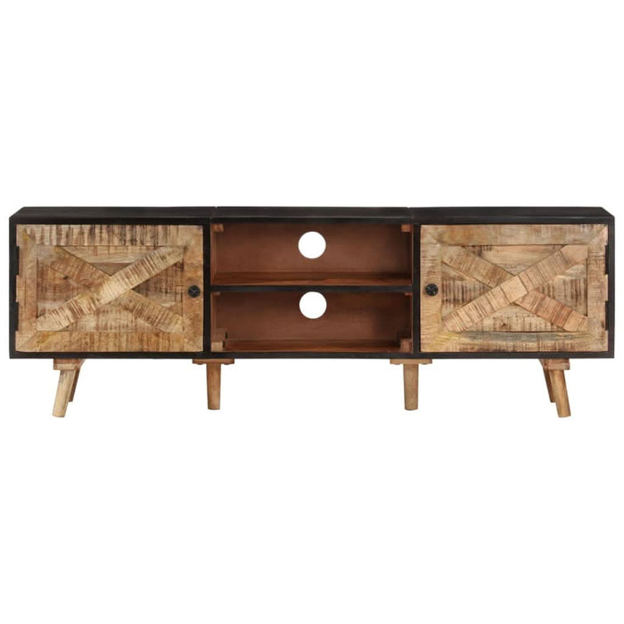 Comodă TV, 140x30x46 cm, lemn mango nefinisat/lemn masiv acacia - WALTI WALTI