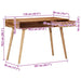 Birou de scris, 110x50x76 cm, lemn masiv de acacia - WALTI WALTI