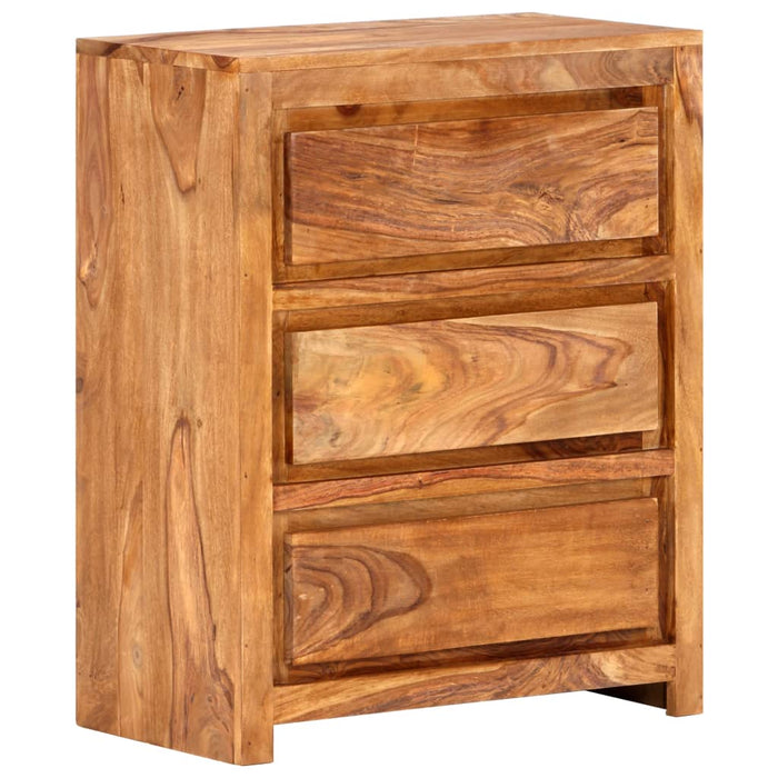 Dulap cu sertar 60x33x75 cm, lemn masiv de acacia WALTI