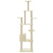 Ansamblu pisici cu stâlpi din funie de sisal, crem, 183 cm - WALTI WALTI