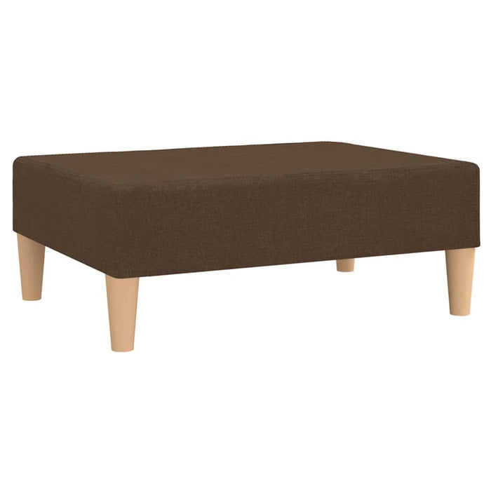 Canapea extensibilă 2 locuri, cu taburet, maro, textil WALTI