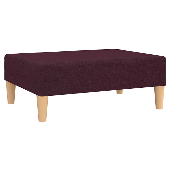 Canapea extensibilă cu taburet, 2 locuri, violet, textil WALTI