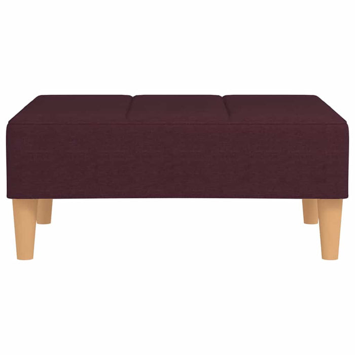 Canapea extensibilă 2 locuri, 2 perne&taburet, violet, textil WALTI