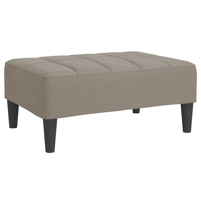 Canapea extensibilă 2 locuri 2perne/taburet gri deschis catifea WALTI