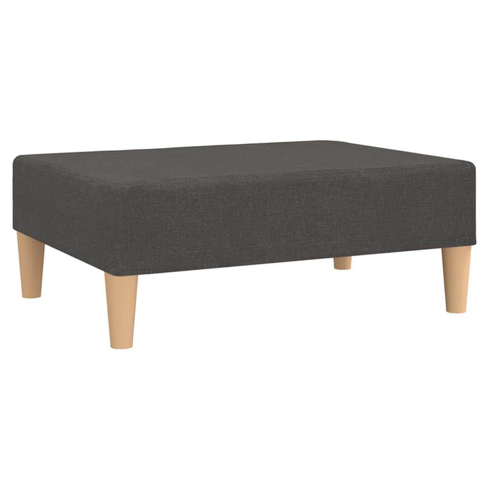 Canapea extensibilă 2 locuri, cu taburet, gri închis, textil WALTI