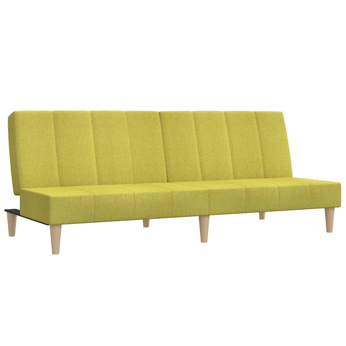 Canapea extensibilă 2 locuri, cu taburet, verde, textil WALTI