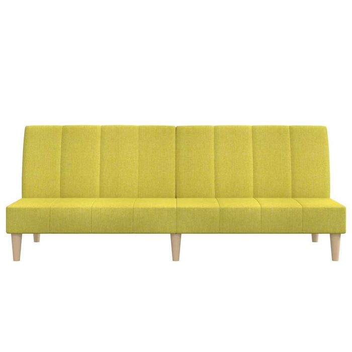 Canapea extensibilă 2 locuri, cu taburet, verde, textil WALTI