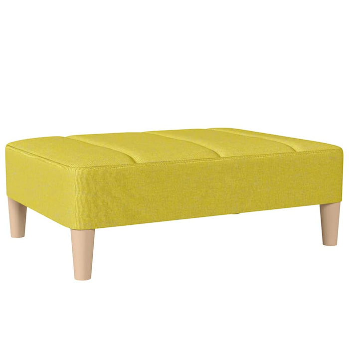 Canapea extensibilă 2 locuri, cu taburet, verde, textil WALTI