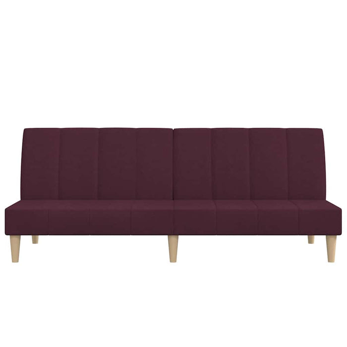 Canapea extensibilă 2 locuri, cu taburet, violet, textil WALTI