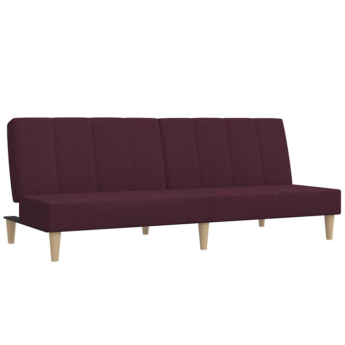 Canapea extensibilă 2 locuri, cu taburet, violet, textil WALTI