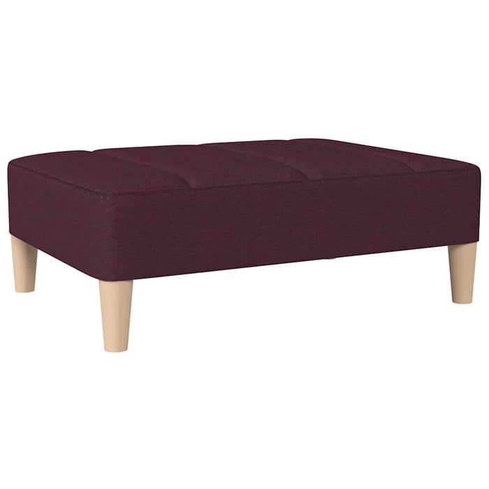 Canapea extensibilă 2 locuri, cu taburet, violet, textil WALTI
