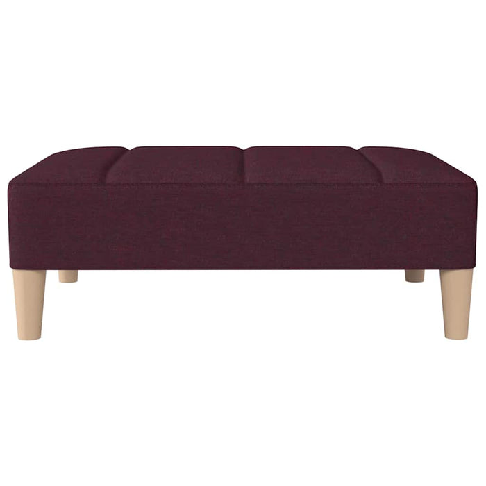 Canapea extensibilă 2 locuri, cu taburet, violet, textil WALTI