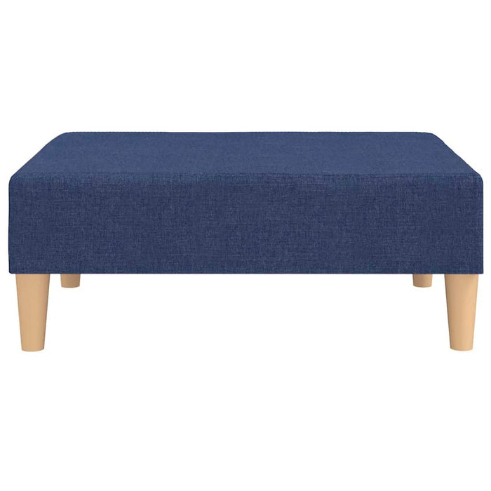 Canapea extensibilă 2 locuri, 2 perne&taburet, albastru, textil WALTI