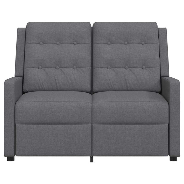Fotoliu rabatabil cu 2 locuri, gri deschis, material textil WALTI