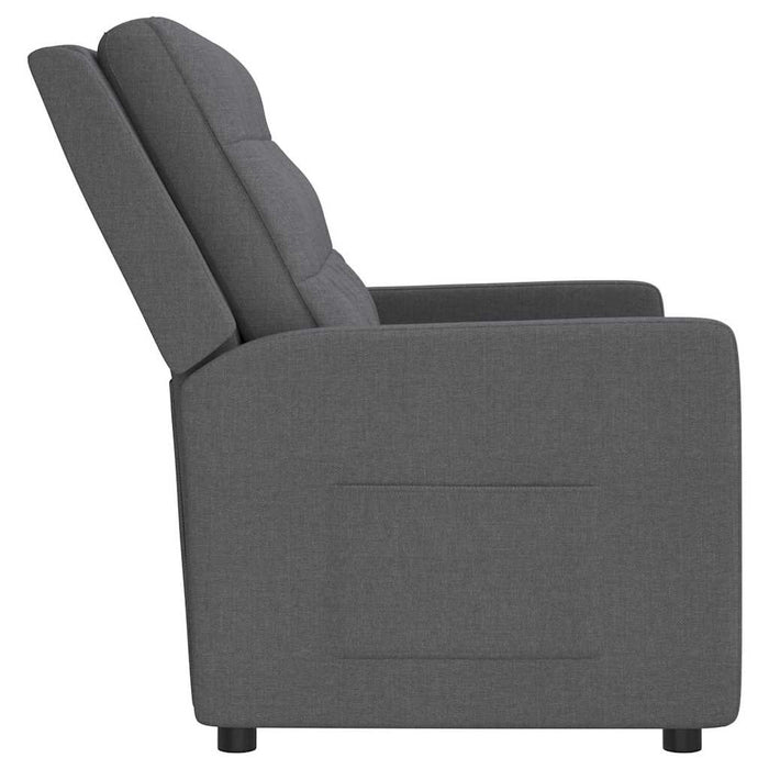 Fotoliu rabatabil cu 2 locuri, gri deschis, material textil WALTI