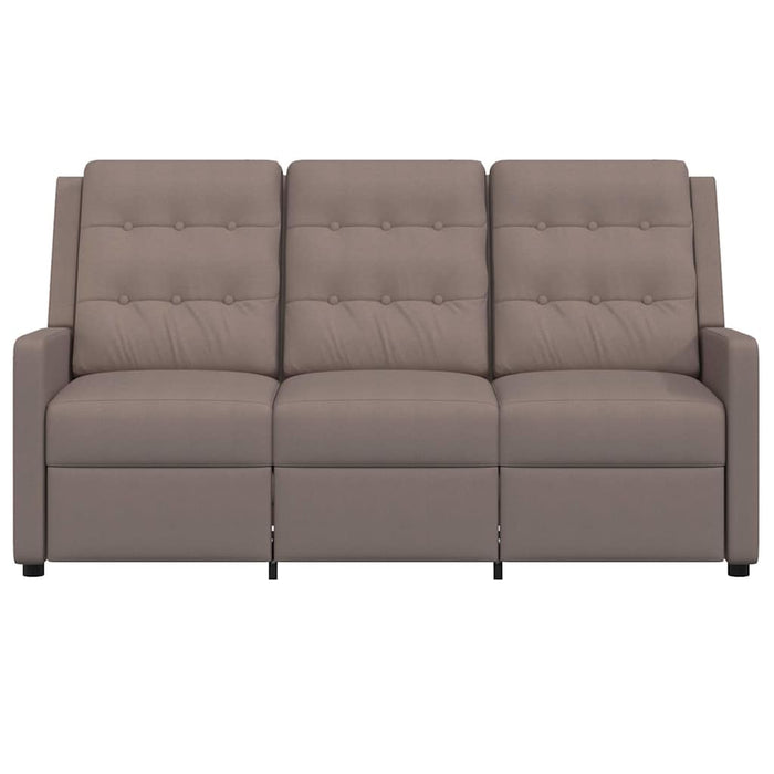 Fotoliu rabatabil cu 3 locuri, gri taupe, material textil WALTI