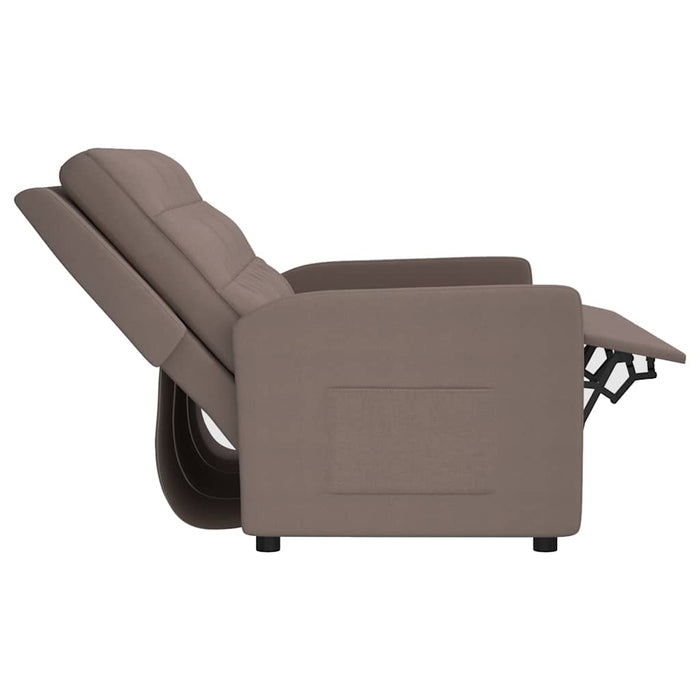 Fotoliu rabatabil cu 3 locuri, gri taupe, material textil WALTI