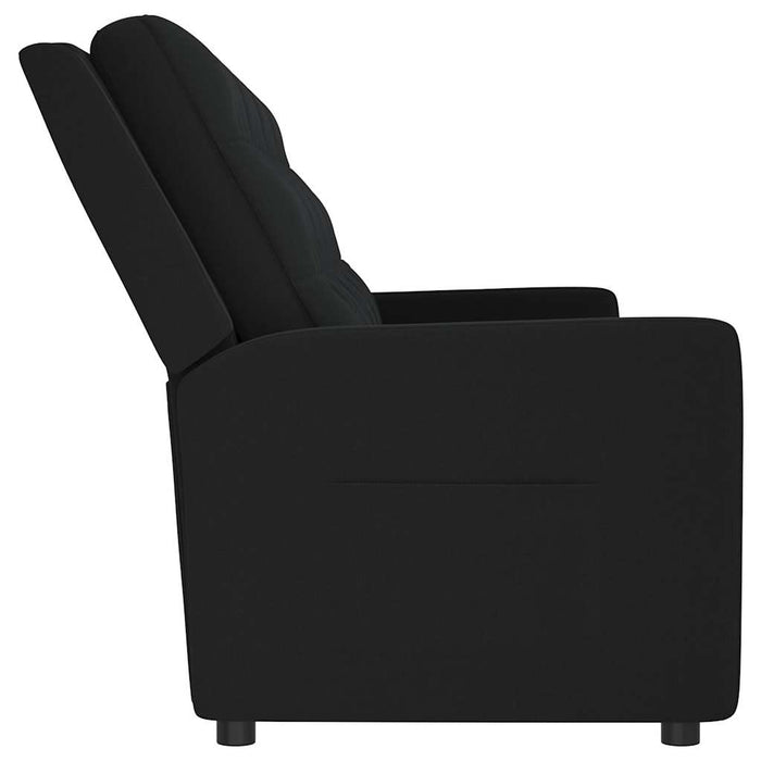 Fotoliu rabatabil, 4 locuri, negru, material textil WALTI