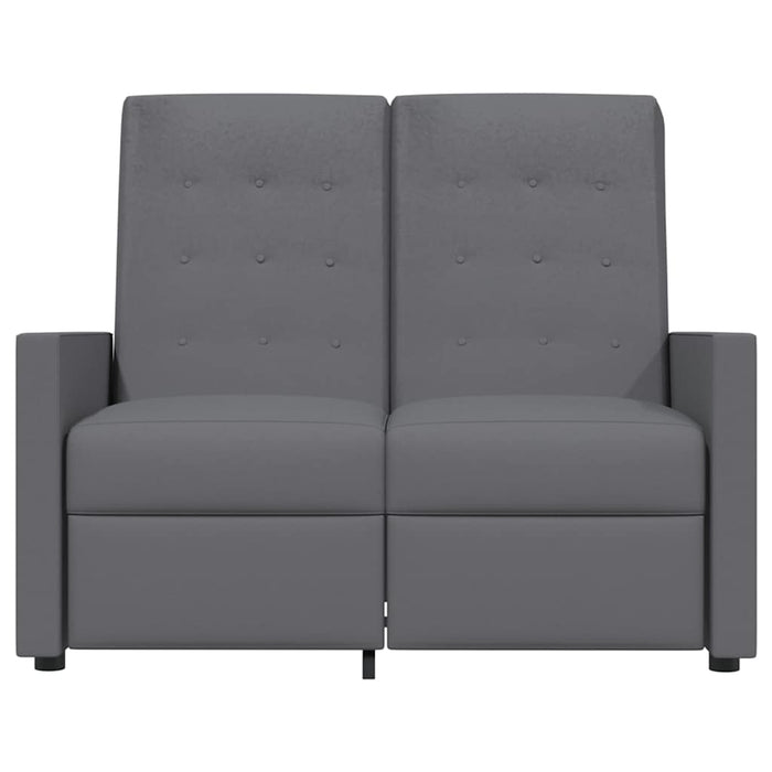 Fotoliu rabatabil cu 2 locuri, gri deschis, material textil WALTI