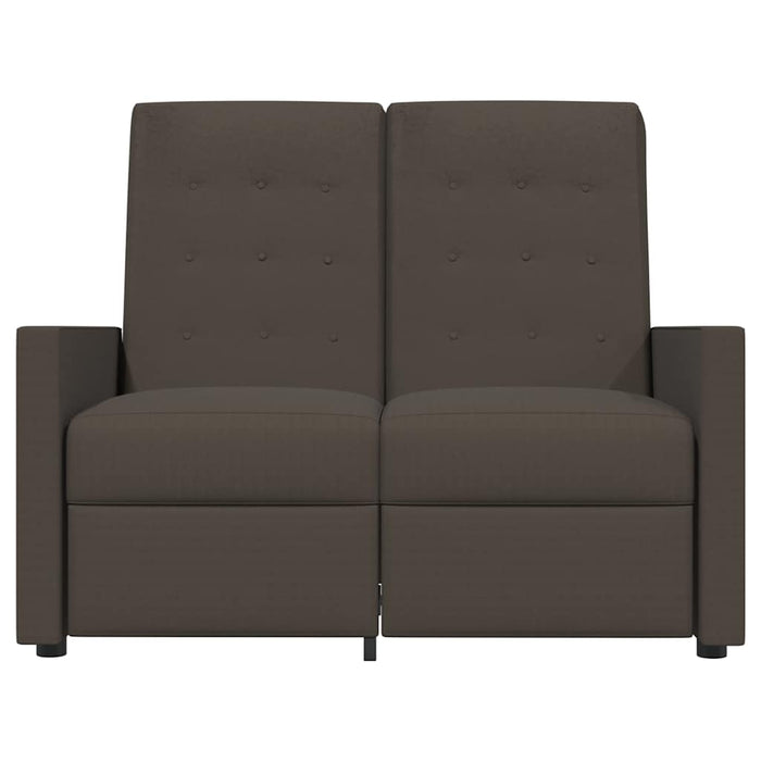 Fotoliu rabatabil cu 2 locuri, maro, material textil WALTI
