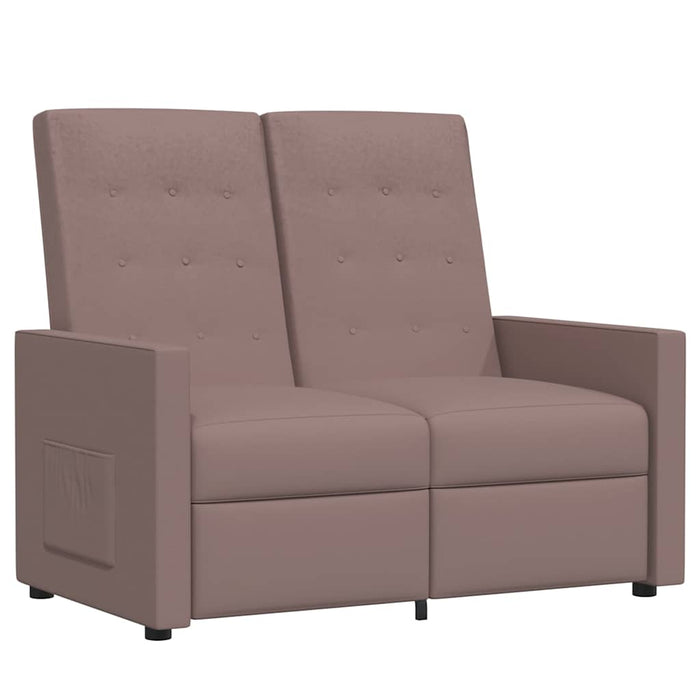 Fotoliu rabatabil cu 2 locuri, gri taupe, material textil WALTI