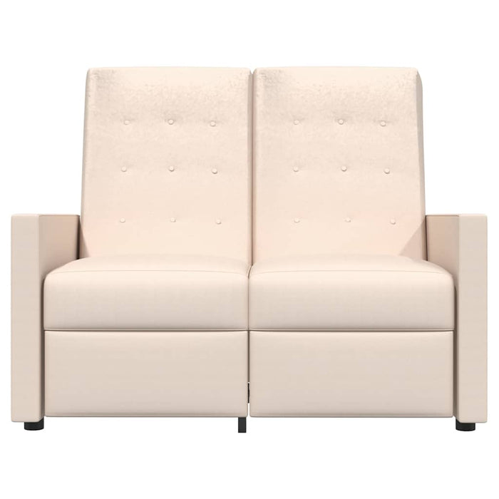 Fotoliu rabatabil cu 2 locuri, crem, material textil WALTI
