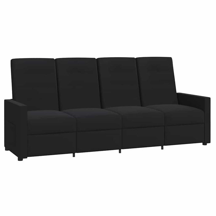 Fotoliu rabatabil cu 4 locuri, negru, material textil WALTI