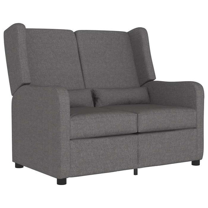 Fotoliu rabatabil cu 2 locuri, gri deschis, material textil WALTI