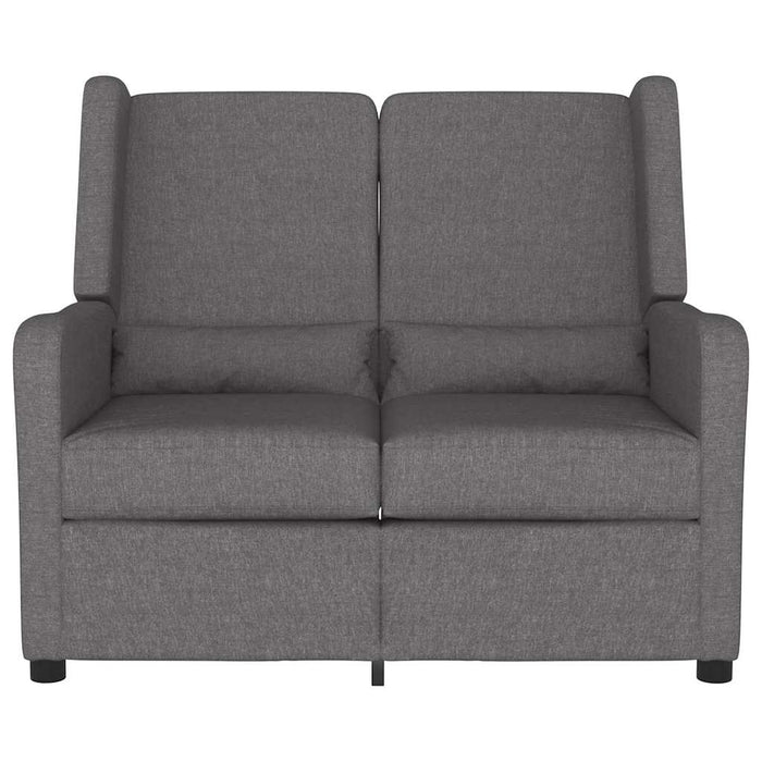 Fotoliu rabatabil cu 2 locuri, gri deschis, material textil WALTI