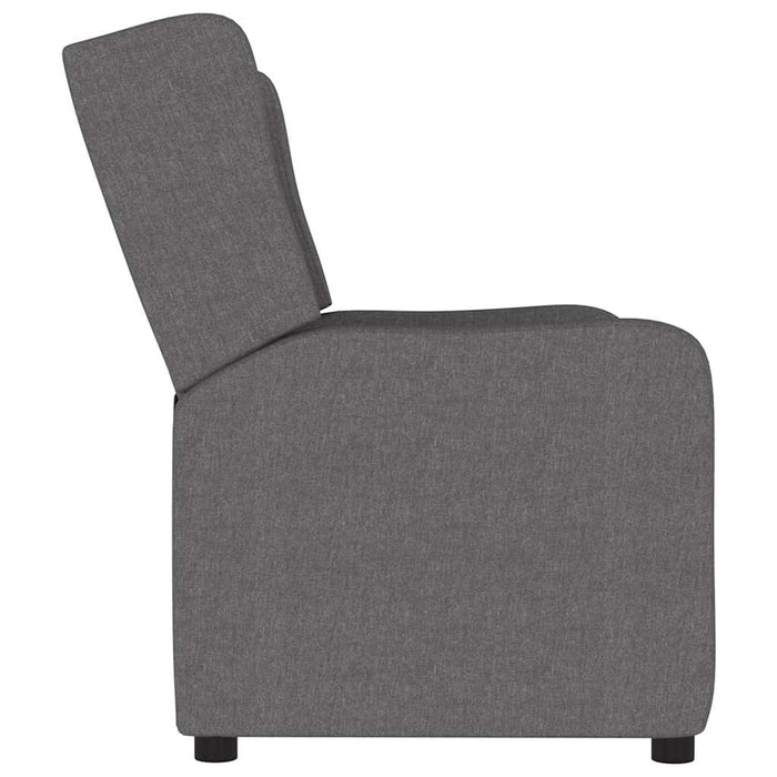 Fotoliu rabatabil cu 2 locuri, gri deschis, material textil WALTI