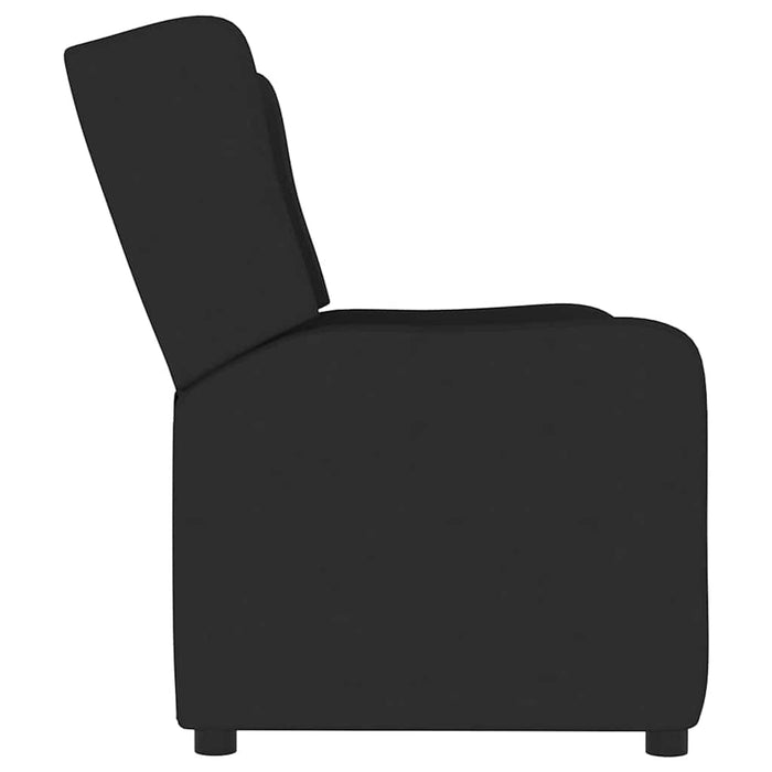 Fotoliu rabatabil, 2 locuri, negru, material textil WALTI