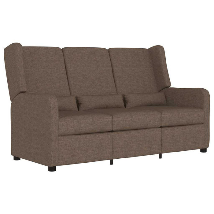 Fotoliu rabatabil cu 3 locuri, gri taupe, material textil WALTI