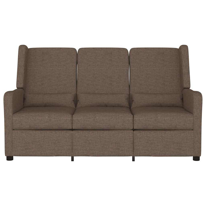 Fotoliu rabatabil cu 3 locuri, gri taupe, material textil WALTI