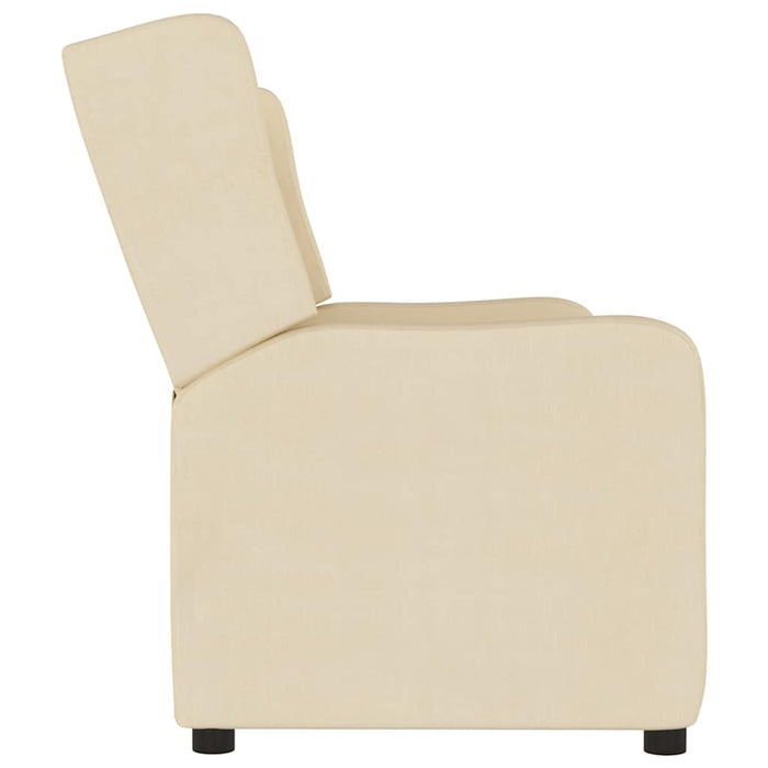 Canapea rabatabilă cu 3 locuri, crem, material textil WALTI