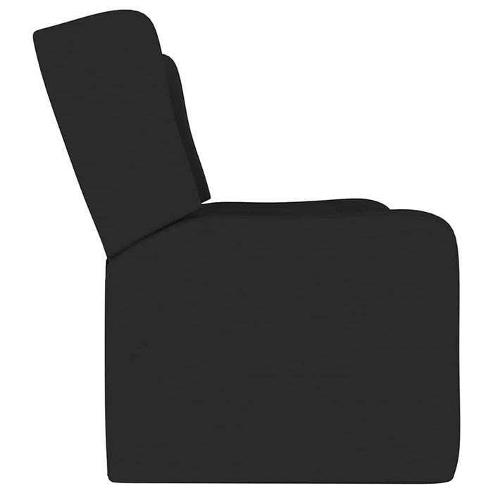 Fotoliu rabatabil cu 2 locuri/suport de pahar, negru, textil WALTI