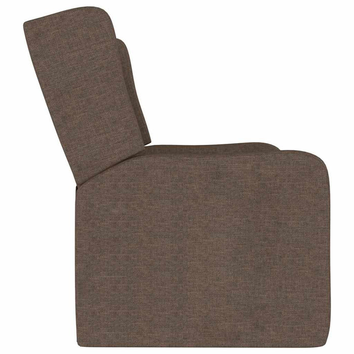 Fotoliu rabatabil cu 2 locuri/suport pahar, gri taupe, textil WALTI
