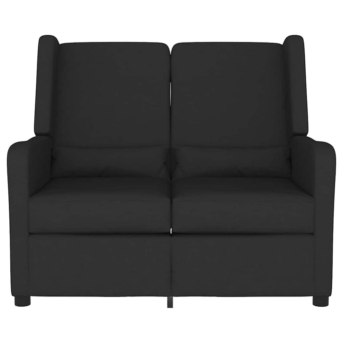 Fotoliu de masaj rabatabil, 2 locuri, negru, material textil WALTI