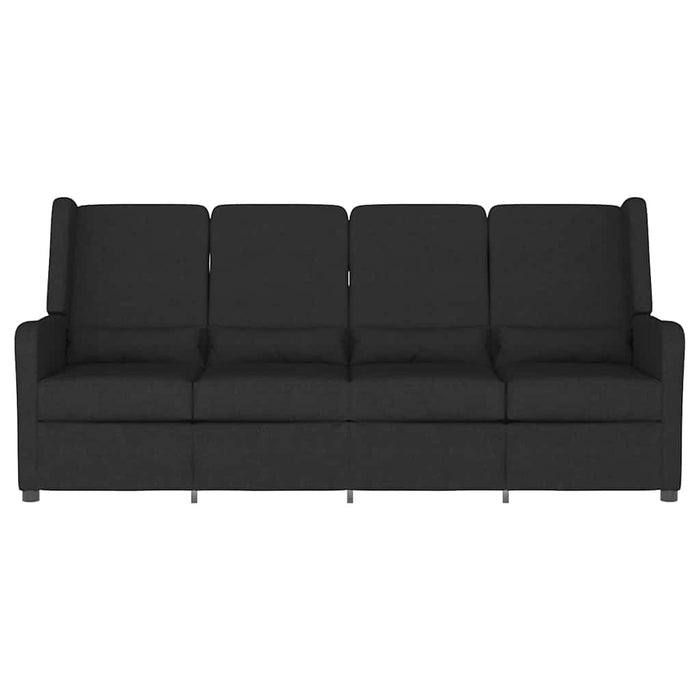 Fotoliu de masaj rabatabil cu 4 locuri, negru, material textil WALTI