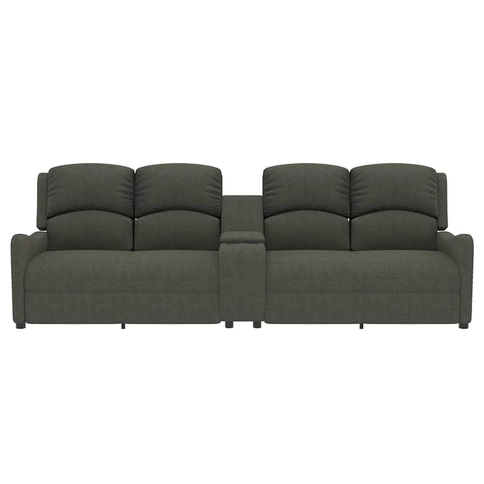Fotoliu rabatabil 4 locuri/suport pahare, gri închis, textil WALTI